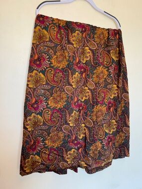 Vintage Bobbie Brooks Women’s Maxi Skirt Sz 16 Paisley Cottagecore Prairie 90s